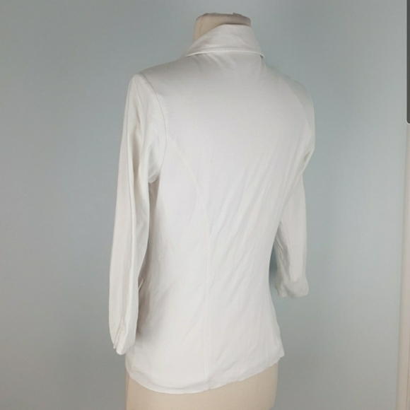 Cabi white blazer with gold buttons - Picture 3 of 5